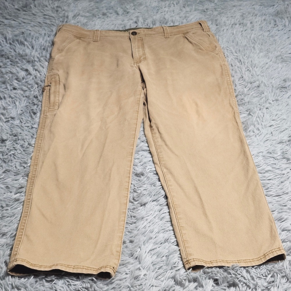 Legendary Outfitters Pants Mens‎ 40x30 Tan Cargo Cotton Stretch Heavy Canvas